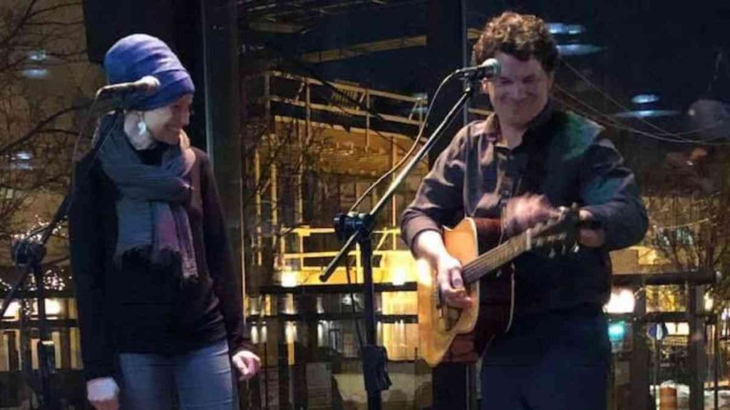 Had the Radish acoustic musicians performing live with guitars at Artisanal Brew Works in Saratoga Springs