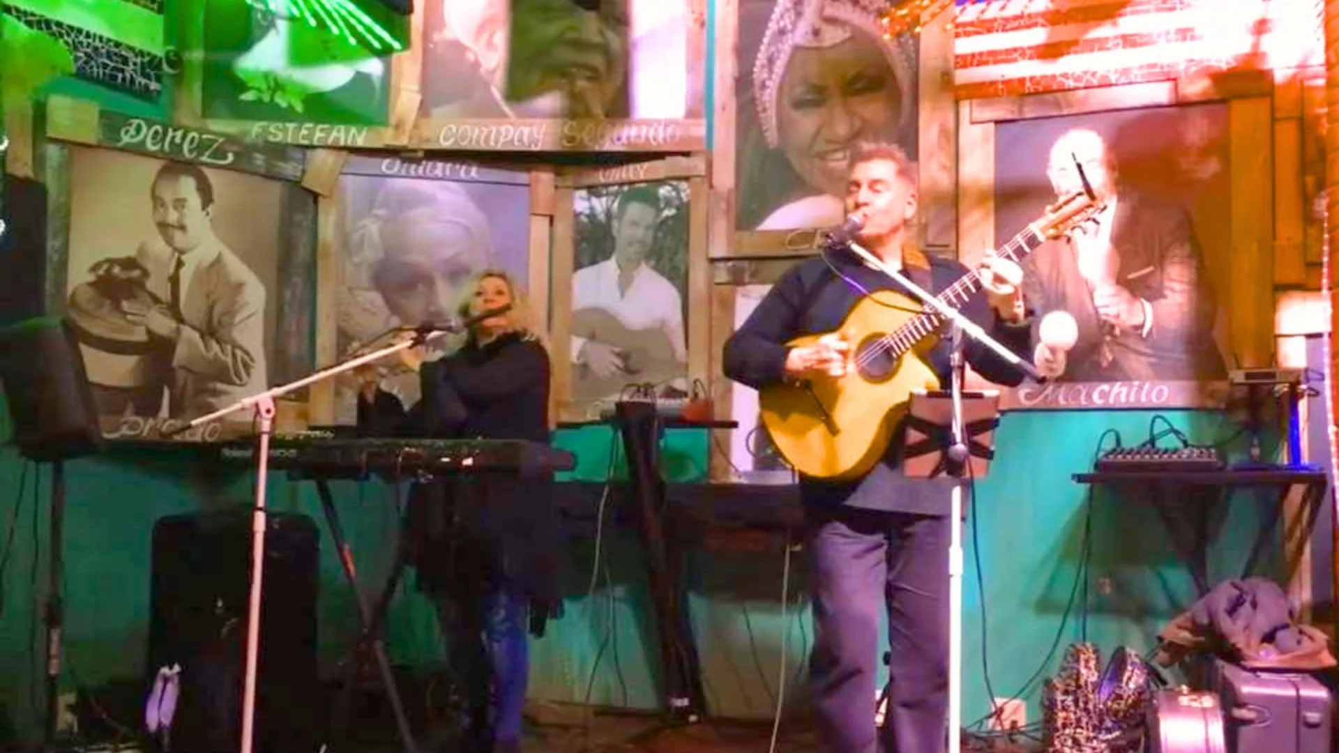 Tooty & the Motherplucker performing live acoustic music at Artisanal Brew Works restaurant in Saratoga Springs NY