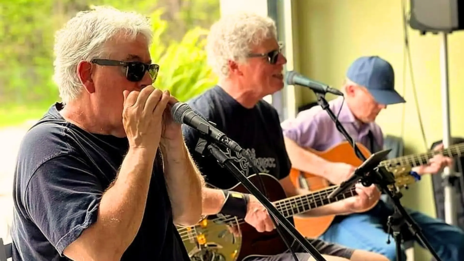Triple Trouble performing live acoustic music at Artisanal Brew Works restaurant in Saratoga Springs NY